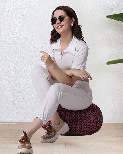 Crop Top Joggers Set