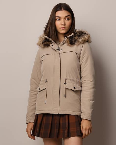 Women Regular Fit Parka Jacket