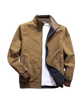 poshax Men Regular Fit Zip-Front Bomber Jacket-picture-20