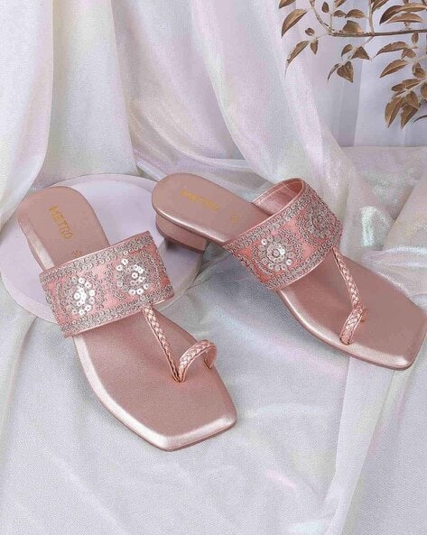 Golden Slipper Marriage Slippers For Womens Buy Metro Women Gold