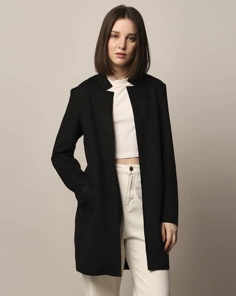 Women Regular Fit Trench Coat with Slip Pockets
