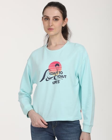LEVI'S Women Graphic Print Oversized Sweatshirt