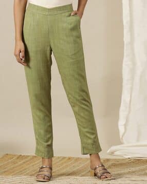 aurelia Women Relaxed Fit Flat-Front Pants with Insert Pockets-picture-18