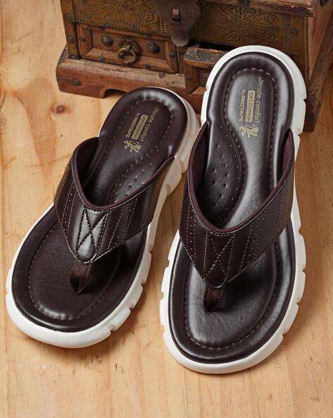 Men Slip-On T-Strap Flip-Flops