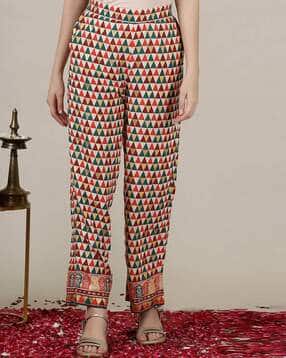aurelia Women Geometric Print Palazzos with Insert Pocket-picture-17