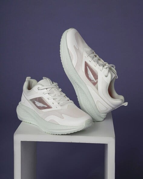 Women Knitted Walking Shoes with Lace Fastening