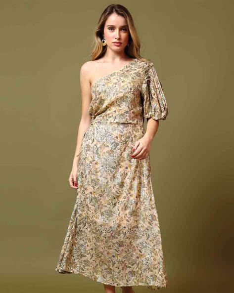 Women Floral Print Shift Dress