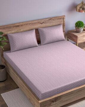 trance home linen Premium Cotton Jacquard Weave Fitted Bedsheet-picture-35