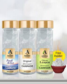 the aroma factory Pure Bhimseni Camphor 3 Aromatic Fragrance for Pooja-picture-27
