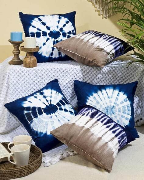 Throw Pillow Blue Tie Dye Pillow Cases Buy Blue Cushions Pillows