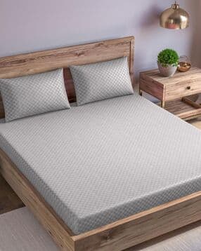 Cotton Jacquard Weave Fitted Bedsheet-image-9