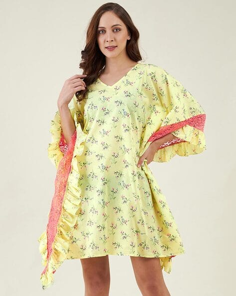 Buy Yellow Dresses for Women by The Kaftan Company Online