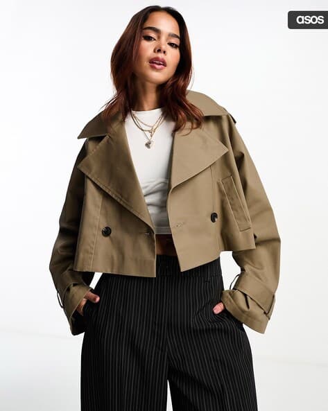Cropped Trench Coat