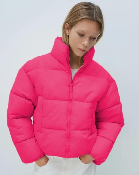 Woman Crop Puffer Jacket