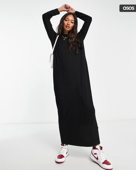 Buy ASOS DESIGN Women Oversized Mini T-Shirt Dress Online | Ajio.com