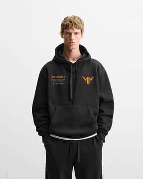 Buy MISCHIEF MONKEY Men Typographic Print Hoodie Online | Ajio.com