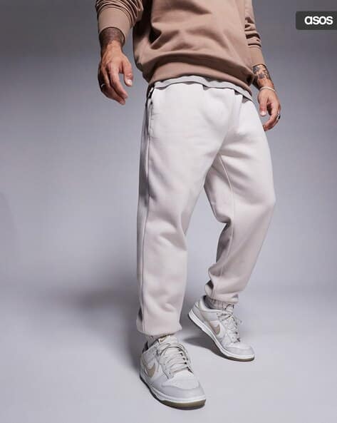 Asos Cotton On Grey Sweatpants Buy Silver Grey Track Pants For Men
