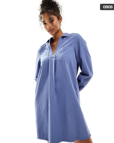 Buy Blue Dresses for Women by ASOS DESIGN Online | Ajio.com