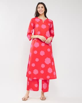 Woman Floral Pant-Suit Set-image-17