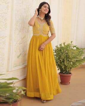 wedani Women Embroidered Flared Kurta-picture-11
