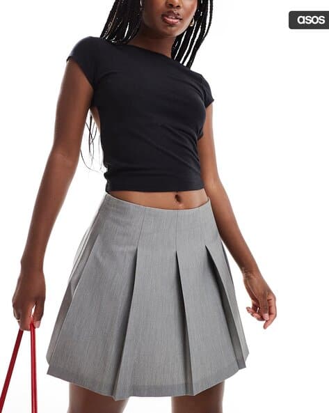 Buy Grey Skirts for Women by ASOS DESIGN Online | Ajio.com