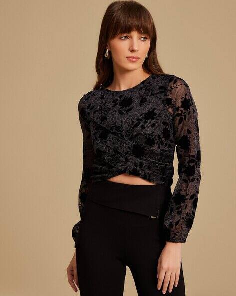 Kazo Women Slim Fit Crop Top