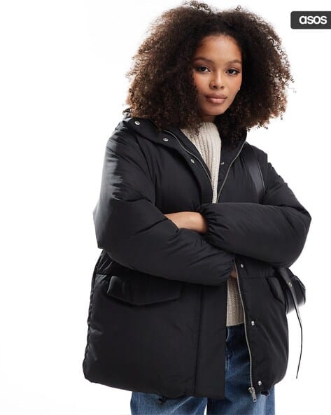 Oversized Puffer Jacket with Hood