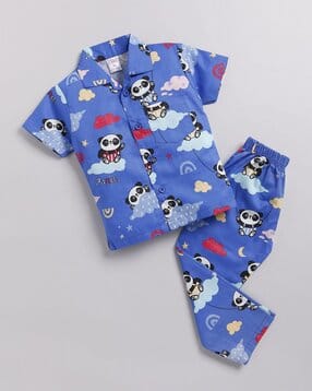 nauti kidz Boys Cartoon Nightsuit Set-picture-11