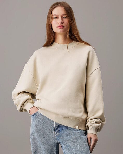 Buy Beige Sweatshirt Hoodies for Women by KOTTY Online
