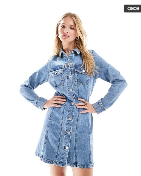 Buy Blue Dresses for Women by ASOS DESIGN Online