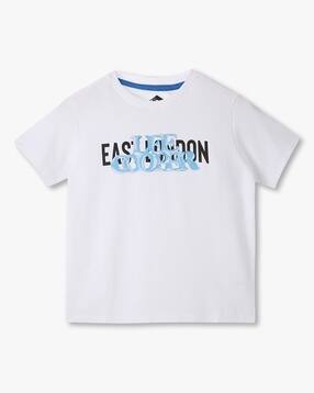 lee cooper Boys Typographic Print Round-Neck T-Shirt-picture-41