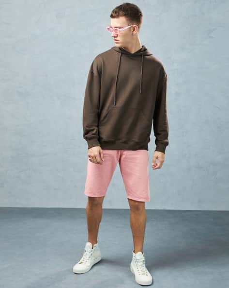 Men Oversized Hoodie with Kangaroo Pocket