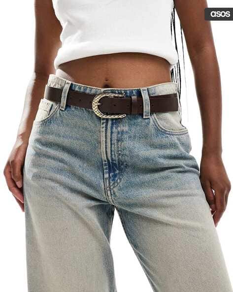 asos brown belt