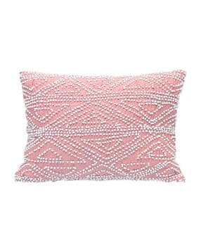 Pearl Beaded Decorative Cushion Cover-image-48