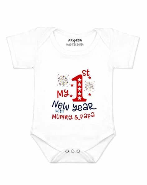 Typographic Print Onesies