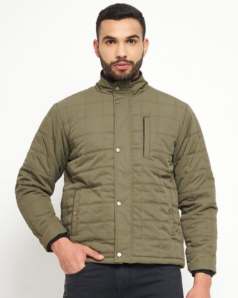 Men Regular Fit Puffer Jacket