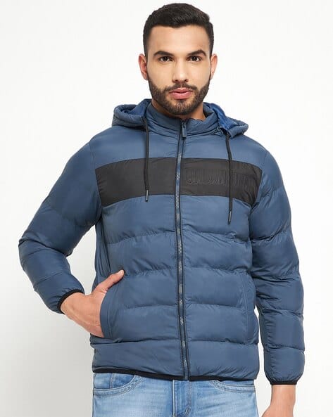 Men Quilted Slim Fit Jacket