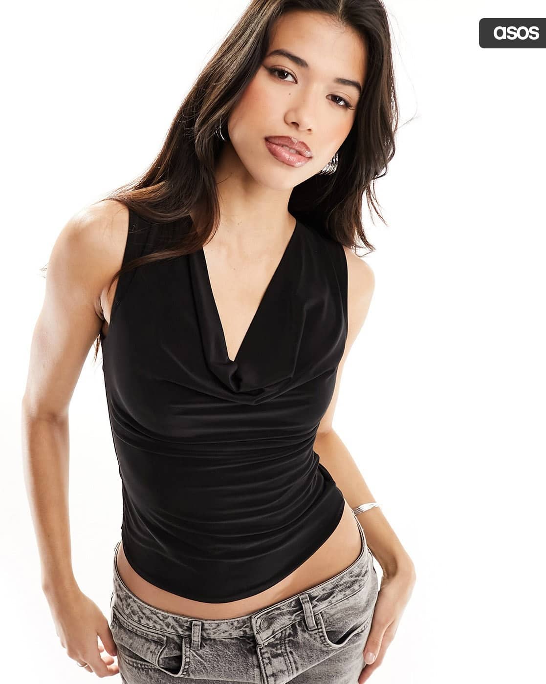 Buy Black Tops for Women by ASOS DESIGN Online