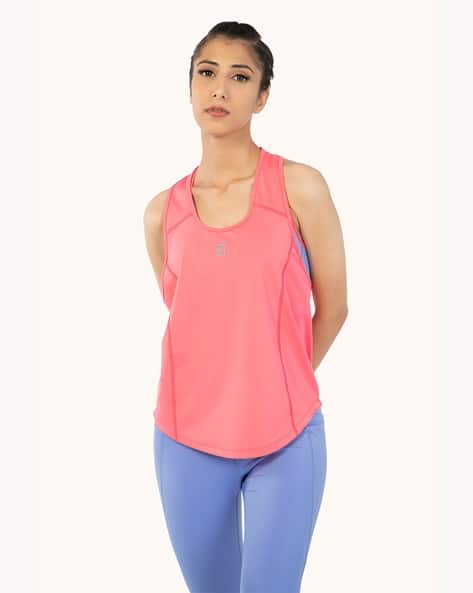 Buy Blossom Pink Tops for Women by HUNNIT Online