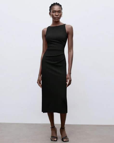 black dress banana republic Sheath Work Dresses Dress Women's Dresses Banana Republic Work Dresses Women Midi Dress Long sleeves sewing tutorial Midi Cocktail & Party Color:Atlantic Blue