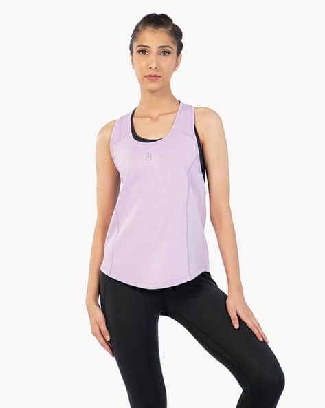 Activewear Racerback Round Neck Ooze Tank Top for Gym