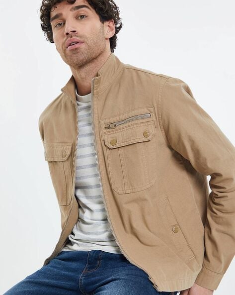 Men Regular Fit Trucker Jacket