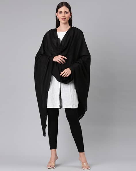 black cotton shawl