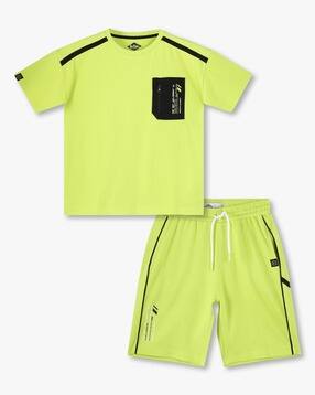 lee cooper Boys Relaxed Fit T-Shirt & Shorts Set-picture-32
