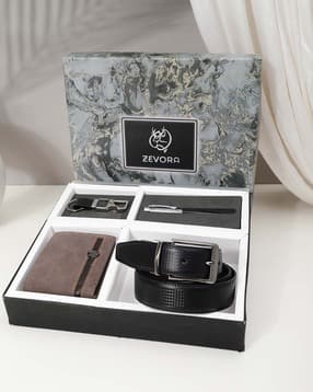 zevora Men Leather Reversible Belt with Gift Set-picture-31