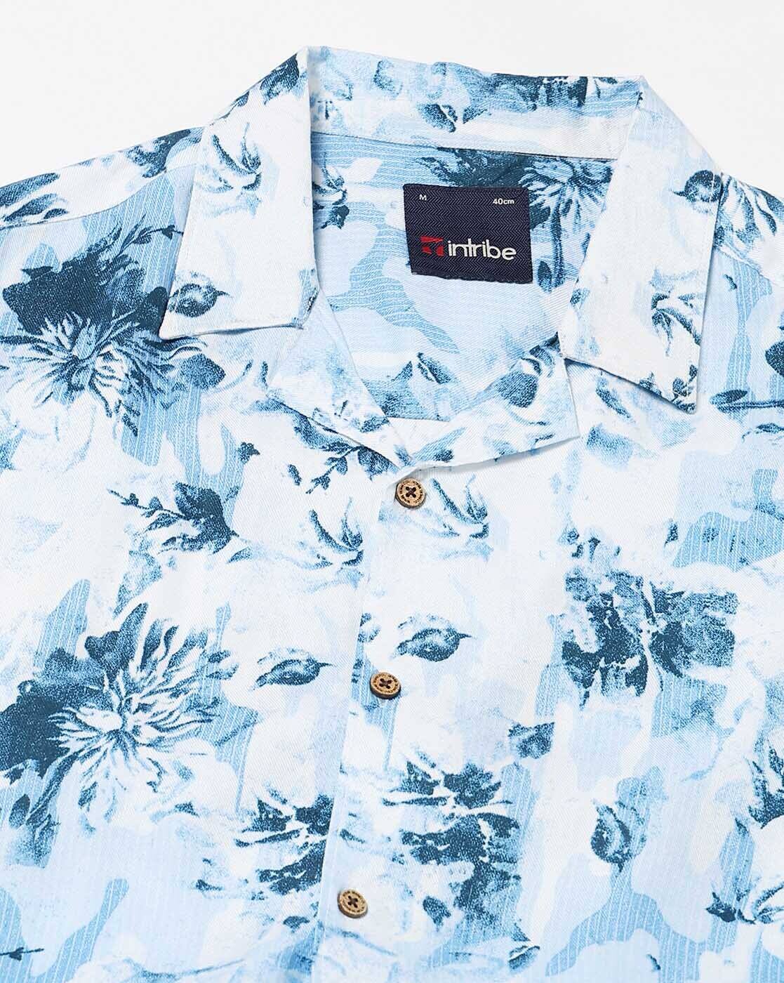 Men Tropical Print Relaxed Fit Shirt