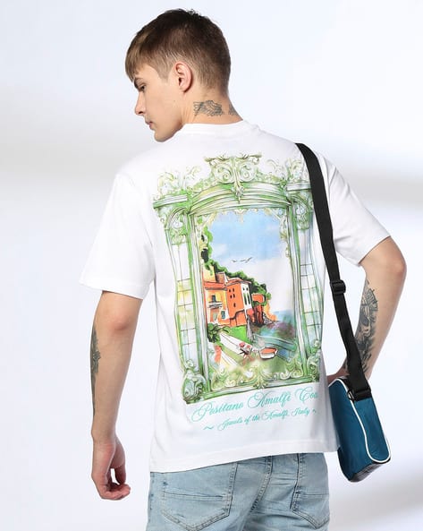 Buy White Tshirts for Men by DNMX Online | Ajio.com