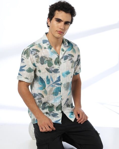 JOHN PLAYERS JEANS Men Printed Relaxed Fit Shirt
