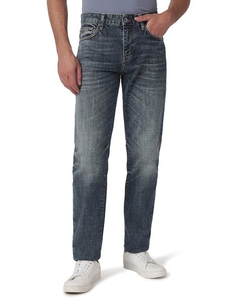 J13 Slim Fit Mid-Washed Jeans