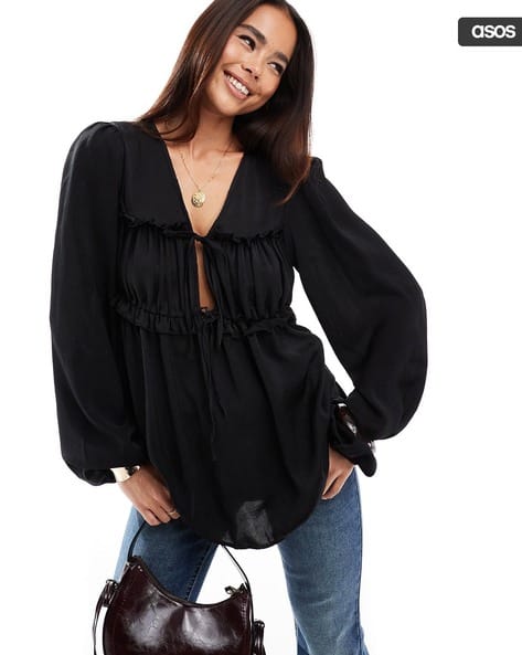 Buy Black Tops for Women by ASOS DESIGN Online
